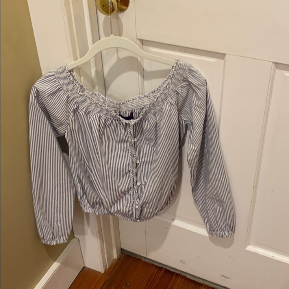off the shoulder shirt
